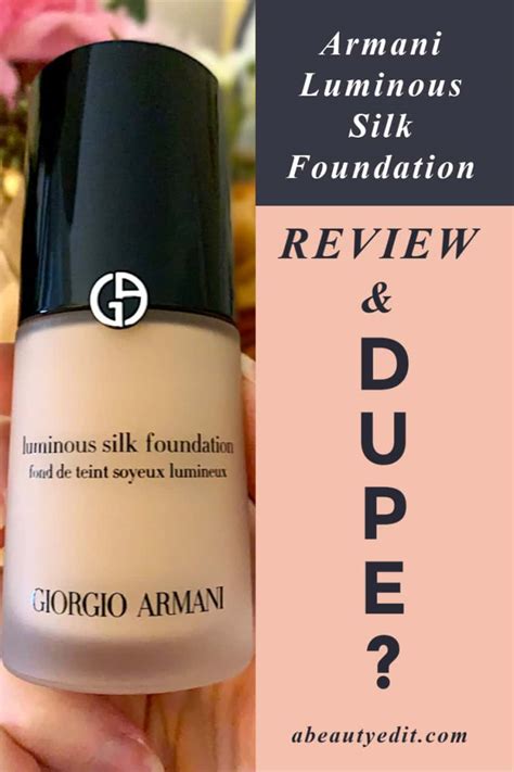 dupe for armani beauty luminous silk hydrating makeup primer|giorgio armani luminous foundation dupe.